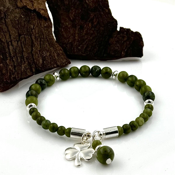 Connemara Horseshoe Bracelet - Shamrock