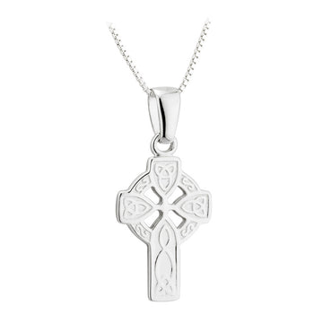 Sterling Silver Small Engraved Cross Pendant