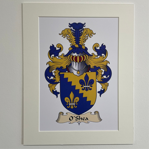 Family Crest Parchment - ANY NAME - Made to Order