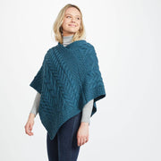 Glencar Ladies Classic Aran Atlantic Poncho