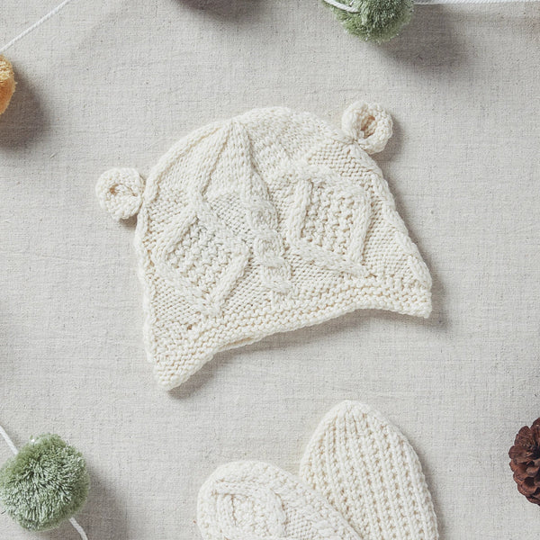 Aran Baby Hat with Ears