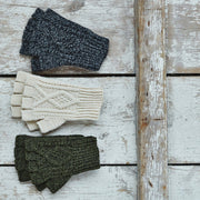Fingerless Gloves - Green
