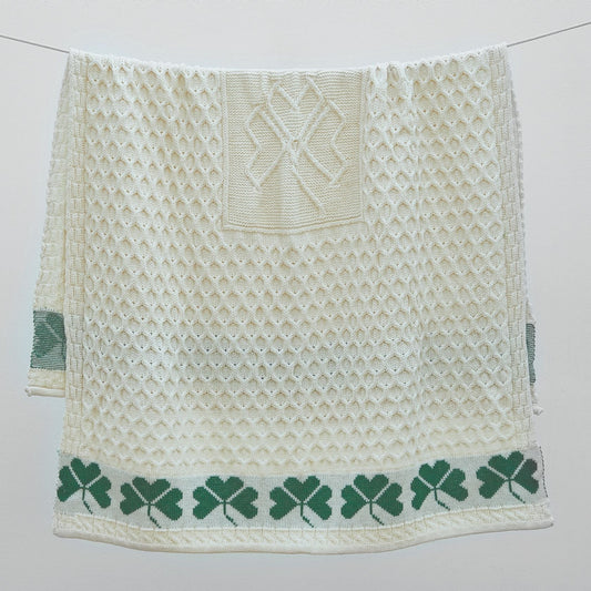 Shamrock Heritage Merino Aran Throw