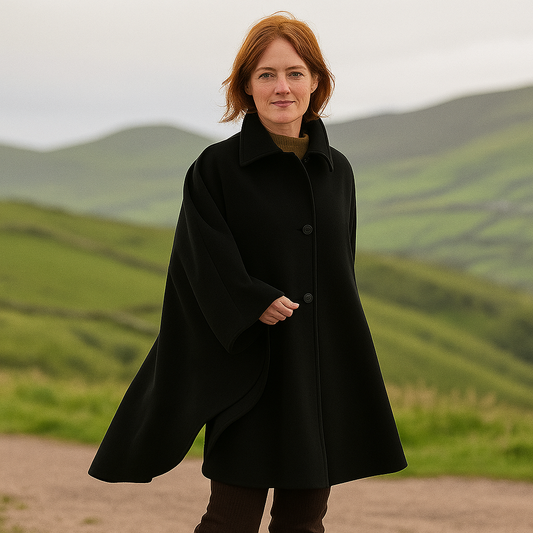 Jimmy Hourihan Cape with Saddle Stitching
