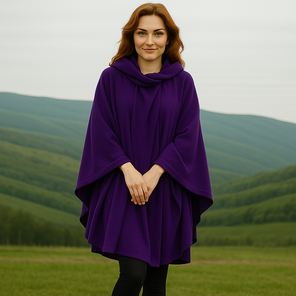 Jimmy Hourihan Cashmere Cape with Convertible Hood