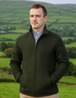 Donegal Wool Tweed Walking Jacket - Olive