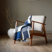 Killala Aran Intarsia Merino - Navy