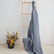Dugort Honey Denim Aran Blanket