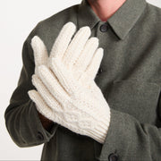 Killeany Aran Handknit Merino Cream Gloves