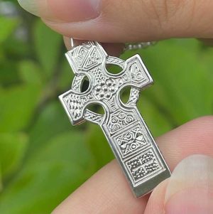 Sterling Silver Celtic Cross of Duleek