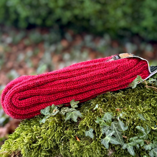 Connemara Wool Socks - Red