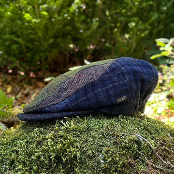 Tweed Patchwork Flat Cap