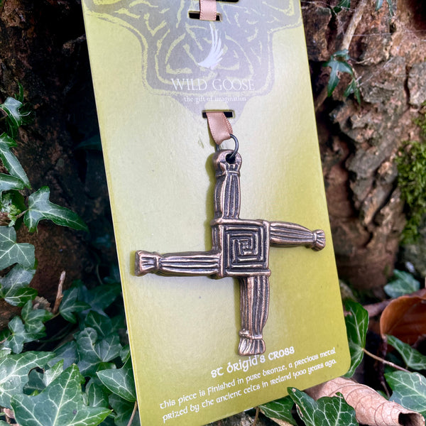 St Brigids Cross in Everlasting Bronze