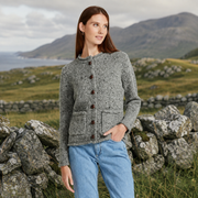 Avondale Ladies Tweed Grey Cardigan
