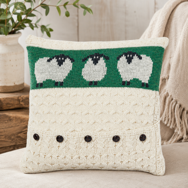 Aran Sheep Cushion Cover