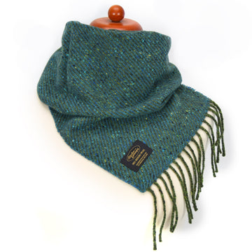 Merino Twill Teal Scarf