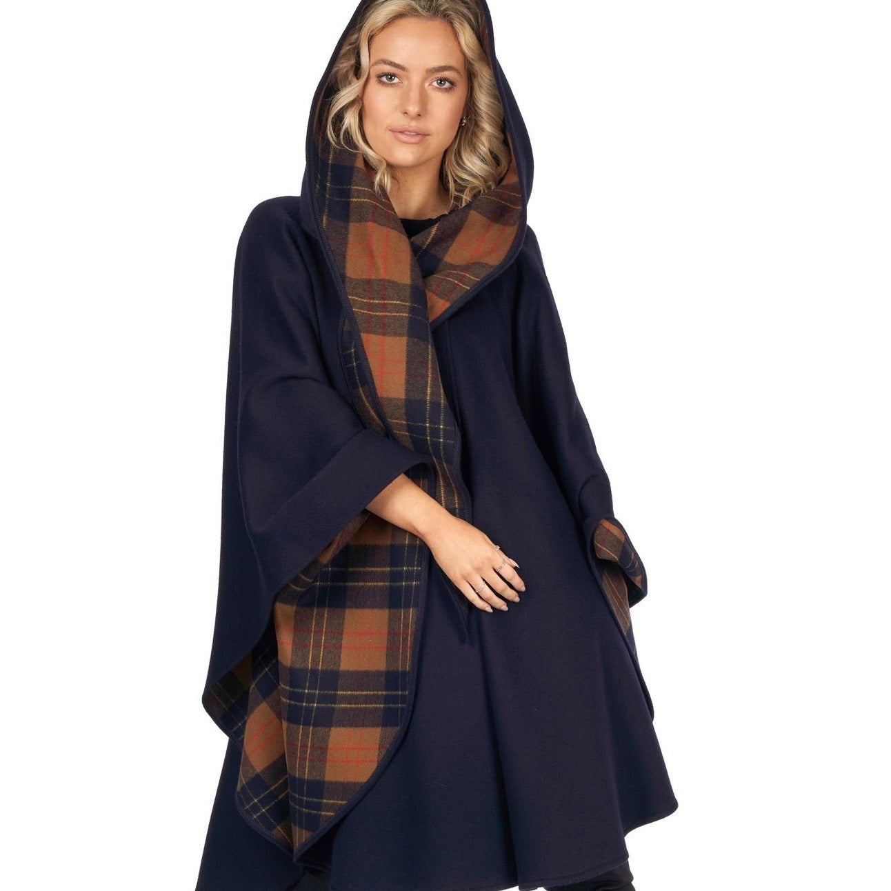 Jimmy Hourihan Knee Length Cape Decorative With Interior Lining