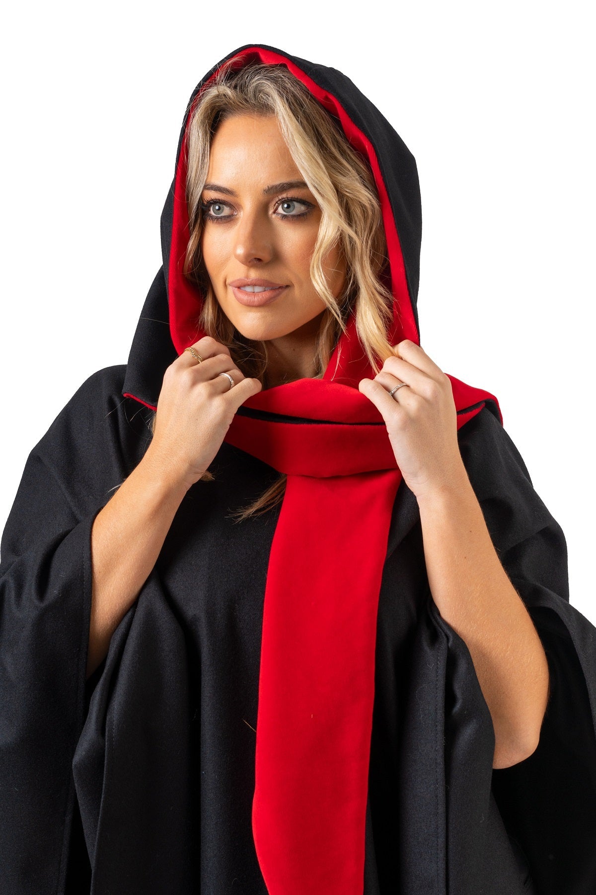 Jimmy Hourihan Cape with Velvet Trimmed Convertible Hood