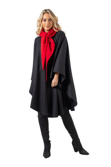 Jimmy Hourihan Cape with Velvet Trimmed Convertible Hood