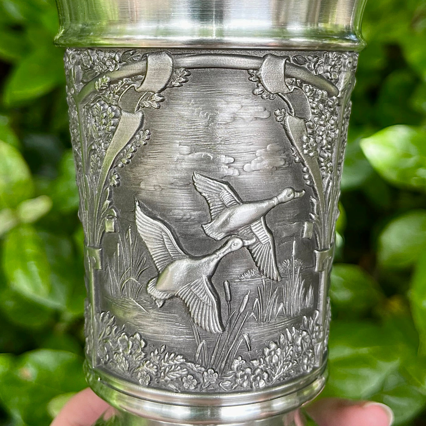 Mullingar Pewter Woodlands Beaker - The Duck