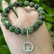 Connemara Marble Claddagh Bracelet