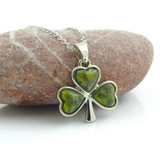 Connemara Marble Shamrock Necklace