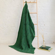 Aran Plated Green Celtic Throw