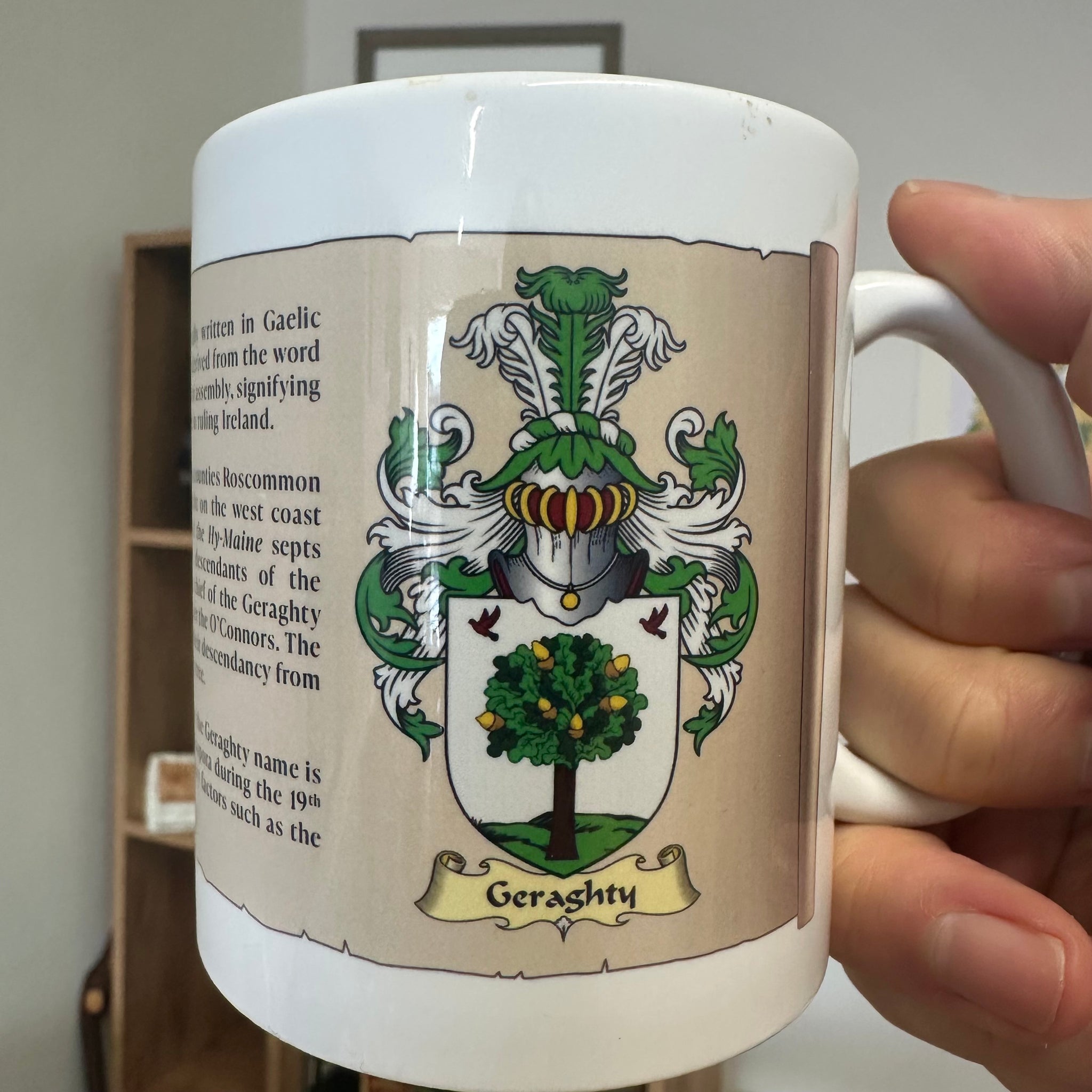 Personalized Family Crest Mug from Ireland