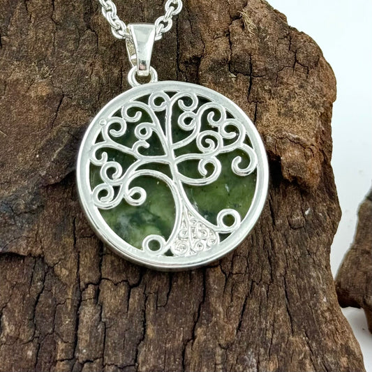 Tree Of Life Connemara Marble Pendant