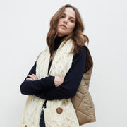 Moy Natural Aran Pocket Scarf