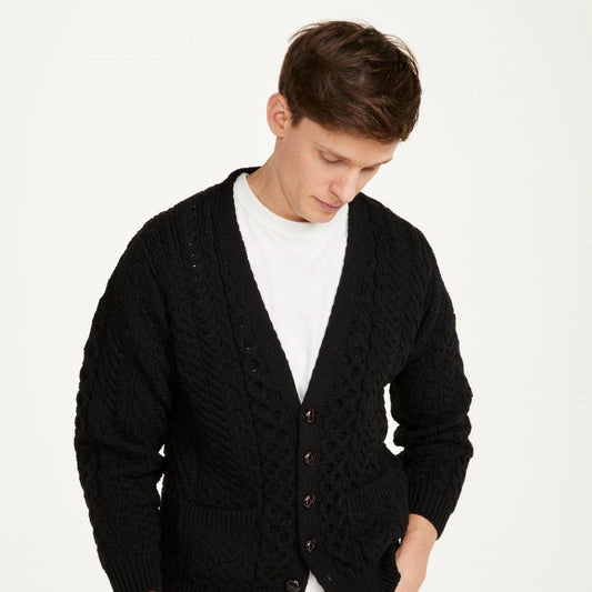 Mens V Neck Cardigan