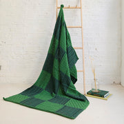 Green Intarsia Throw