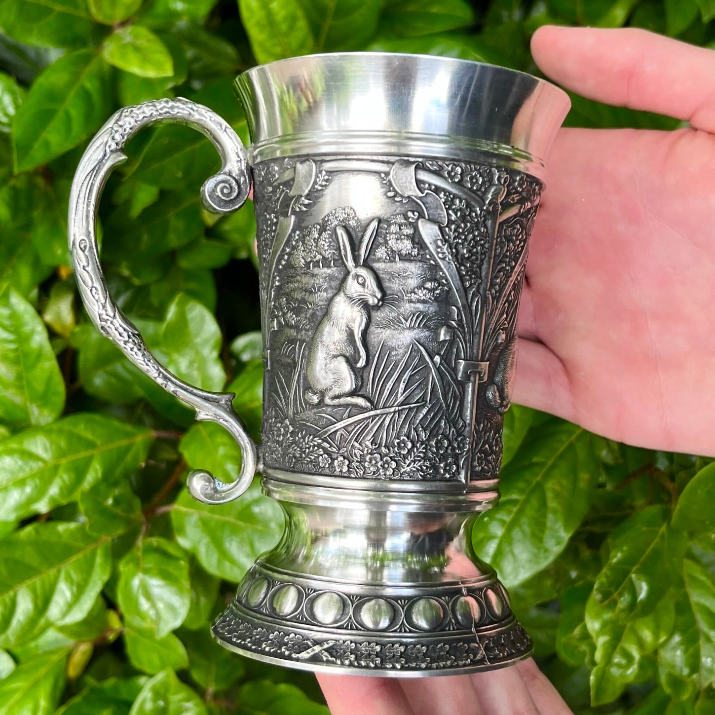 Mullingar Pewter Woodlands Tankard The Hare