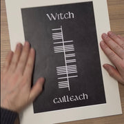 Ogham Personalized Parchment in Mount