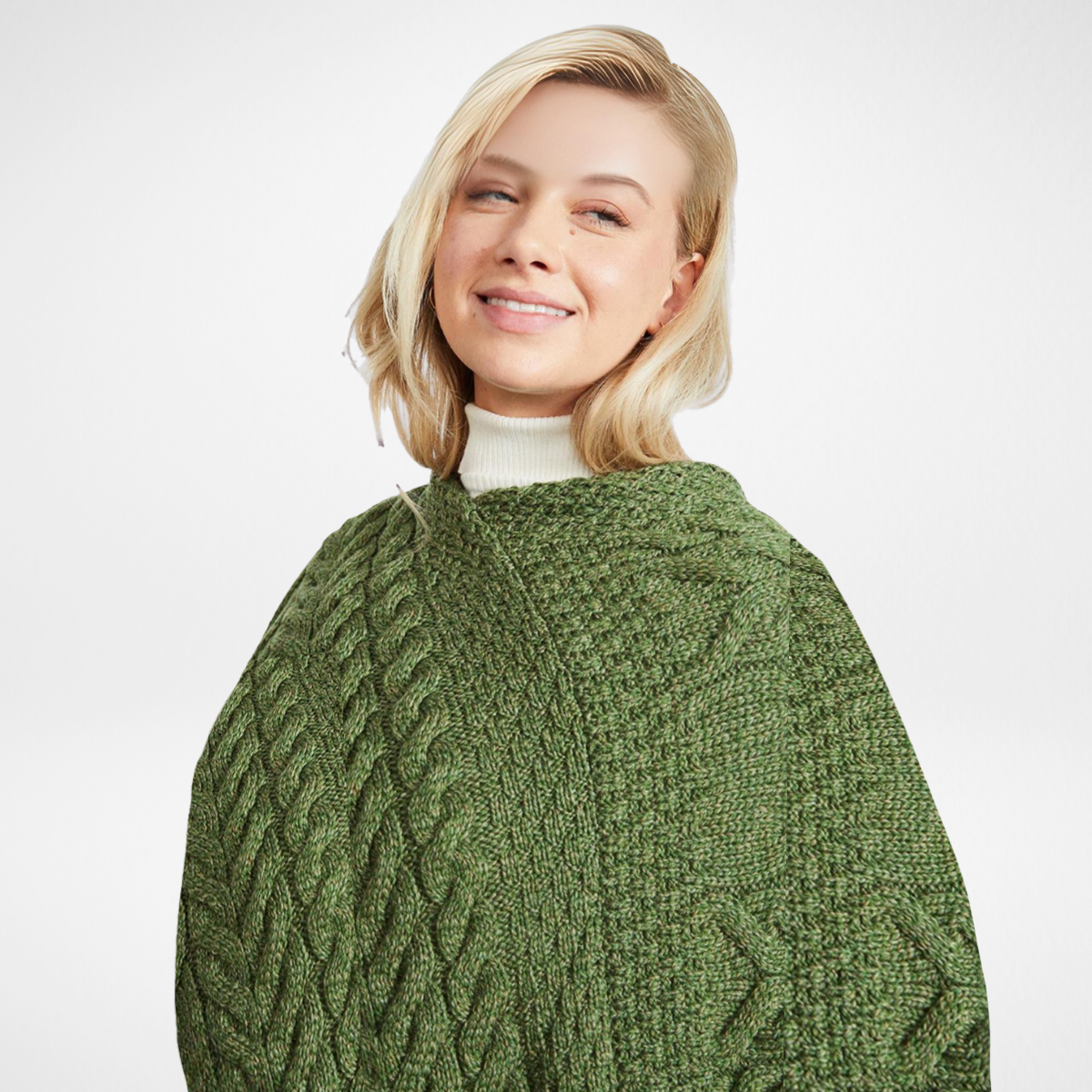 Aasleagh Falls Ladies Aran Poncho