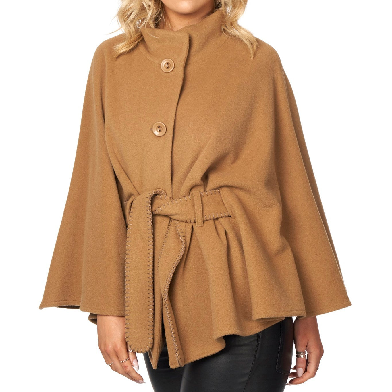 Short Cape with Belt