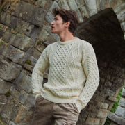 Moher Traditional Natural Aran Sweater