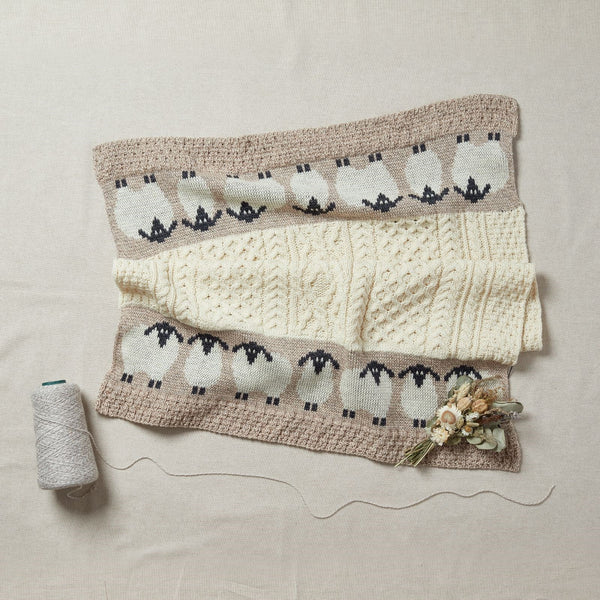 Children's Aran Sheep Blanket