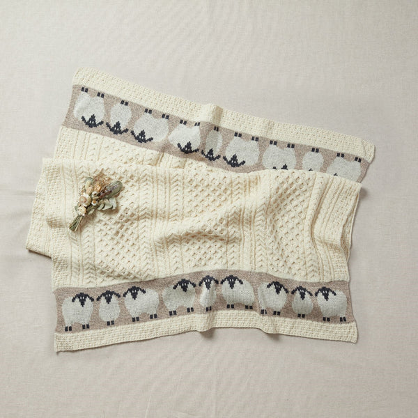 Aran Sheep Throw