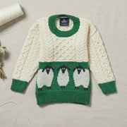 Cute Sheep Childrens Aran Sweater