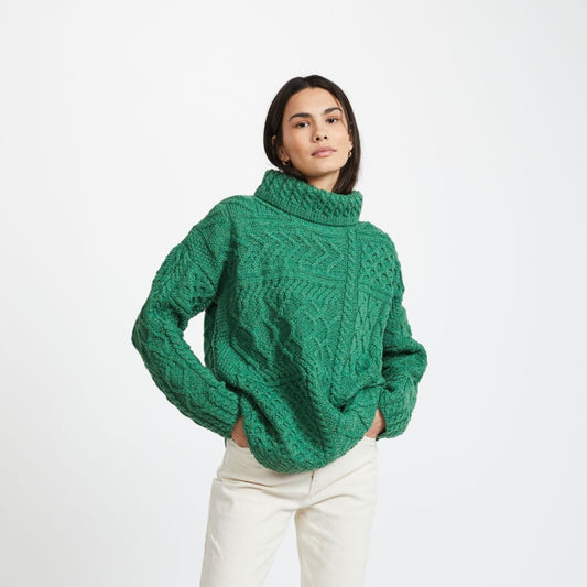 Skellig Ladies Oversized Aran Sweater