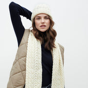 Natural Aran Cable Hat
