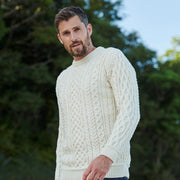 Inishturk Mens Aran Natural Sweater