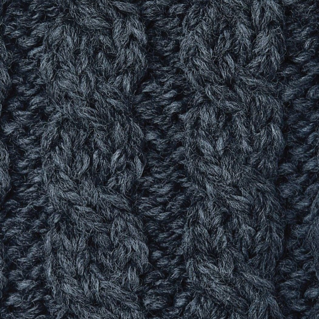Lackaun Mens Half Aran Troyer with Zip