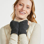 Kilmeena Aran Charcoal Fingerless Mittens