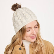 Cream Aran Bobble Hat