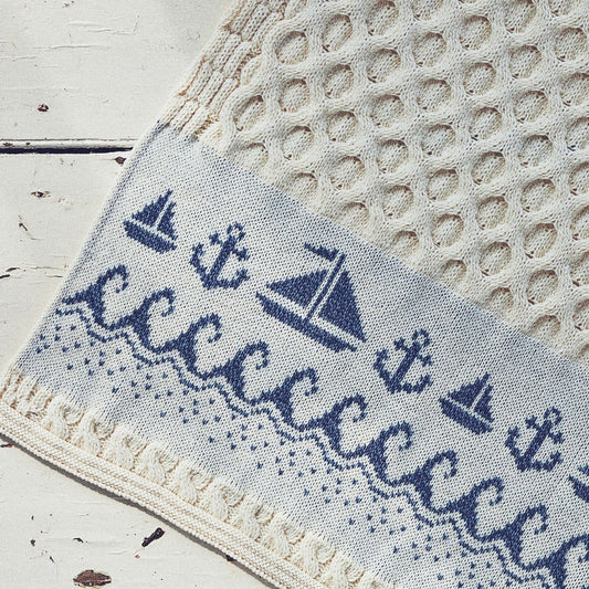 Farraige MerinoAran Throw - Cream