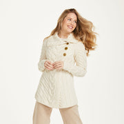 Carraig Ladies Natural Aran Cardigan