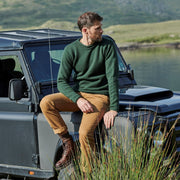 Moycullen Mens Green Roll Neck Sweater