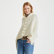 Glenbeigh Natural Aran Poncho